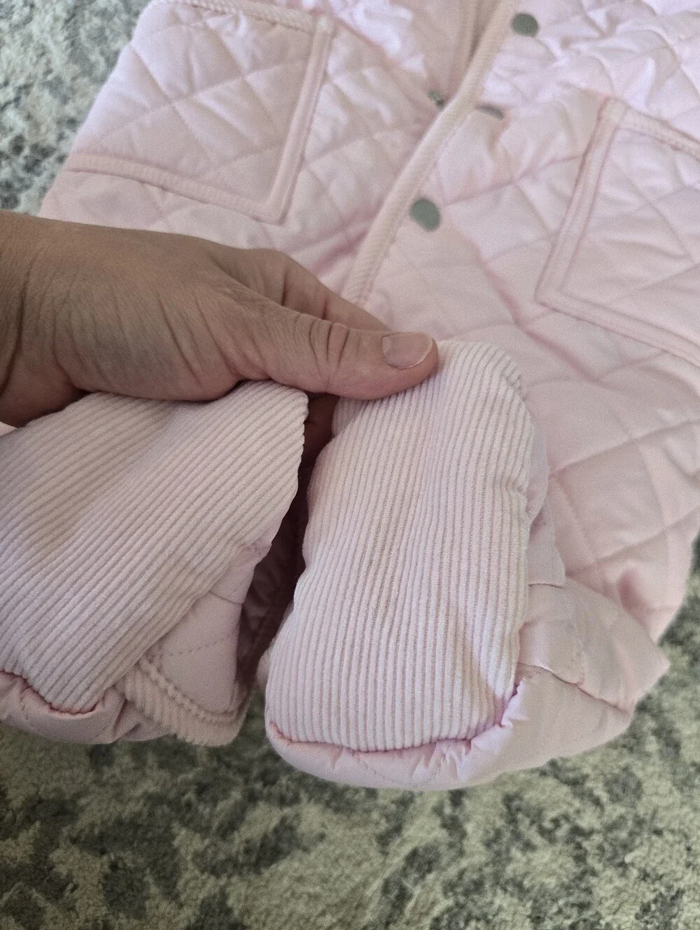 Ralph Lauren Light Pink Quilted Hooded snowsuit